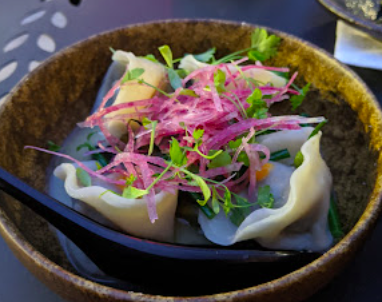 Uni signature dishes Spicy Tuna Sushi Roll
Wagyu Beef Dumplings
Chow Fun Noodles